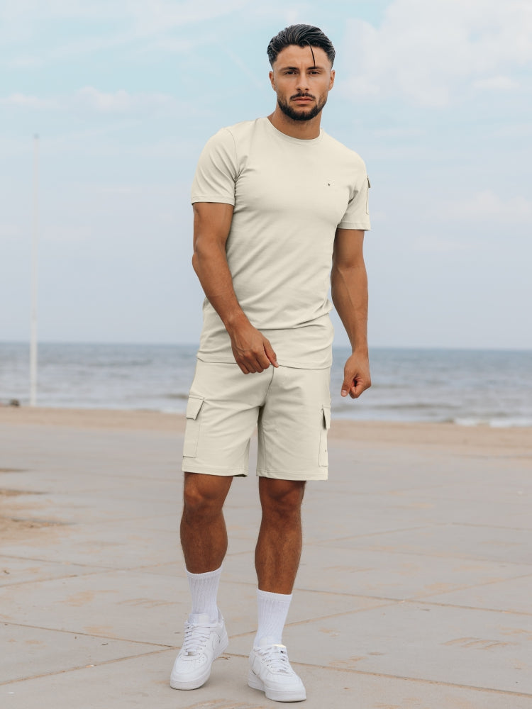 AB Lifestyle Cargo Short White Swan