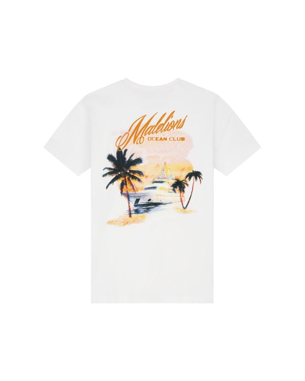 Malelions Junior Relaxed Yacht T-Shirt- White