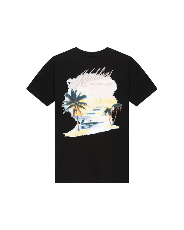 Malelions Junior Relaxed Yacht T-Shirt- Black