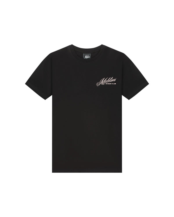 Malelions Junior Relaxed Yacht T-Shirt- Black