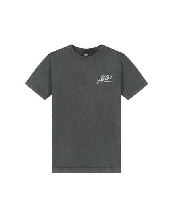 Malelions Junior Relaxed Yacht T-Shirt- Acid Wash