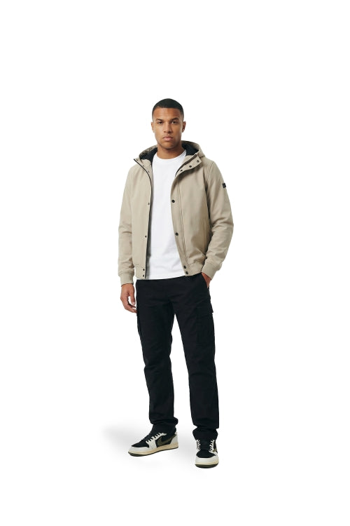 Malelions Men Placket Softshell Jacket- Sand