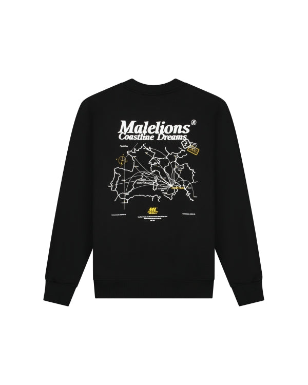 Malelions Men Coastline Sweater - Black