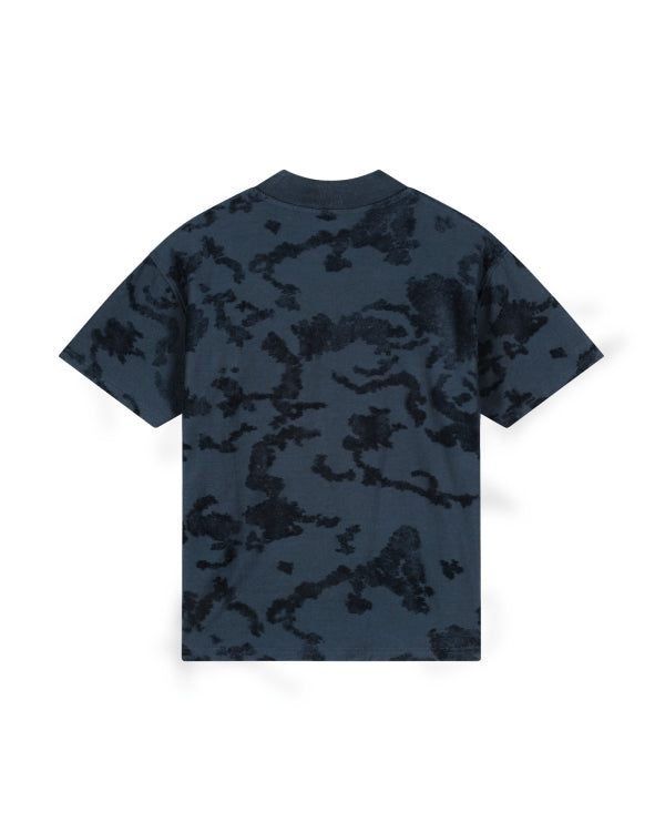 Malelions Men Jacquard T-Shirt- Navy