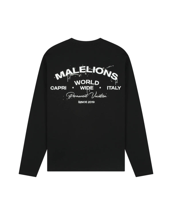 Malelions Men Permanent Vacation Longsleeve T-Shirt