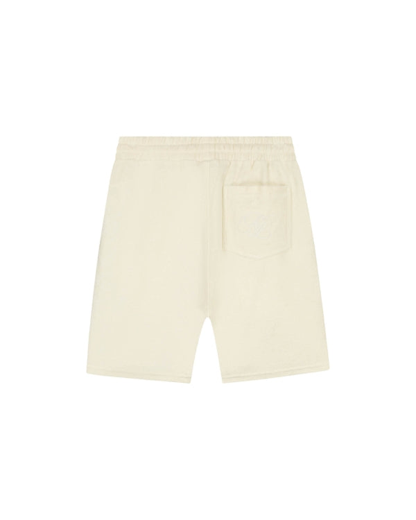 Malelions Men Emblem Towelling Short- Off-White