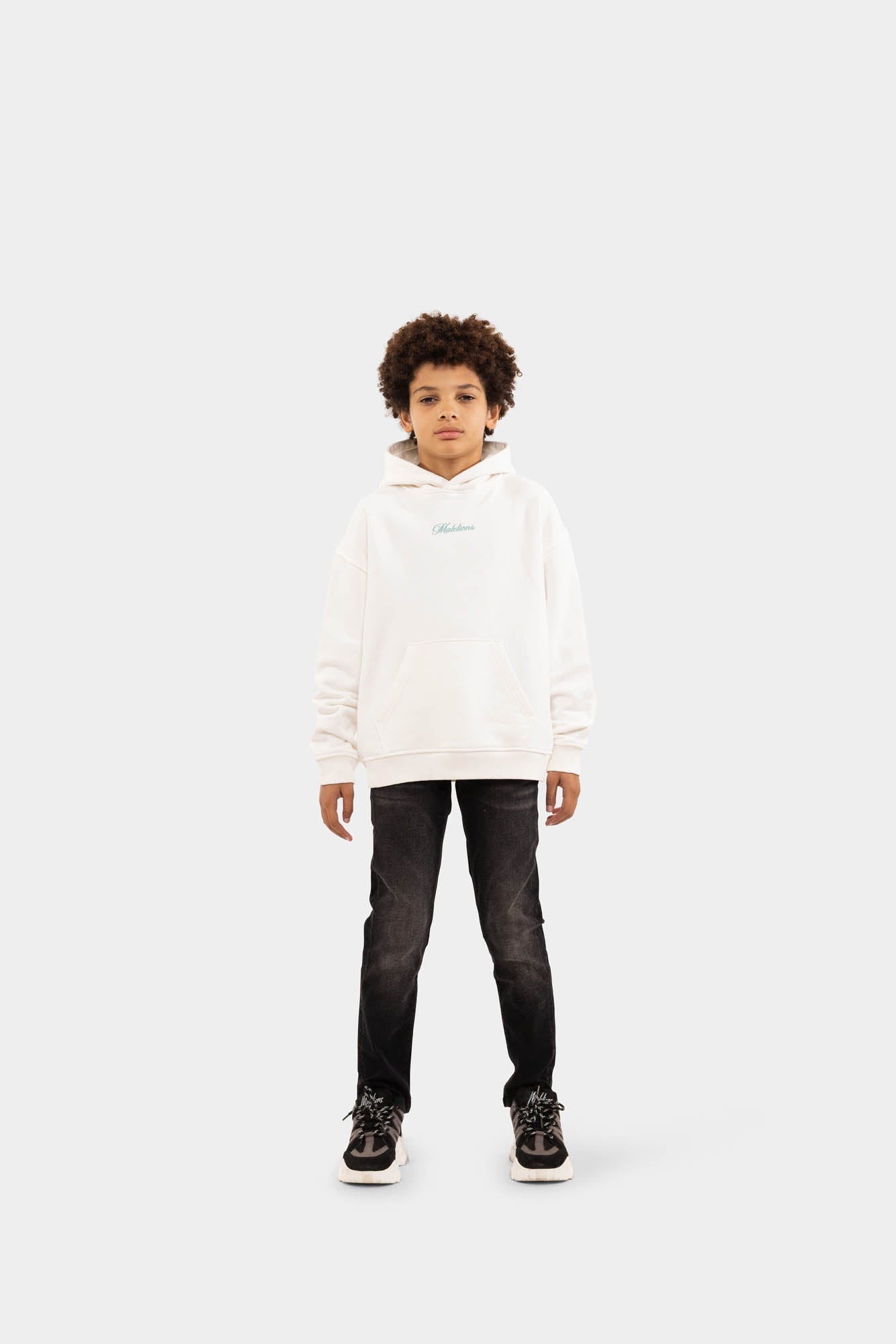 Malelions Junior Studio Hoodie - Off White