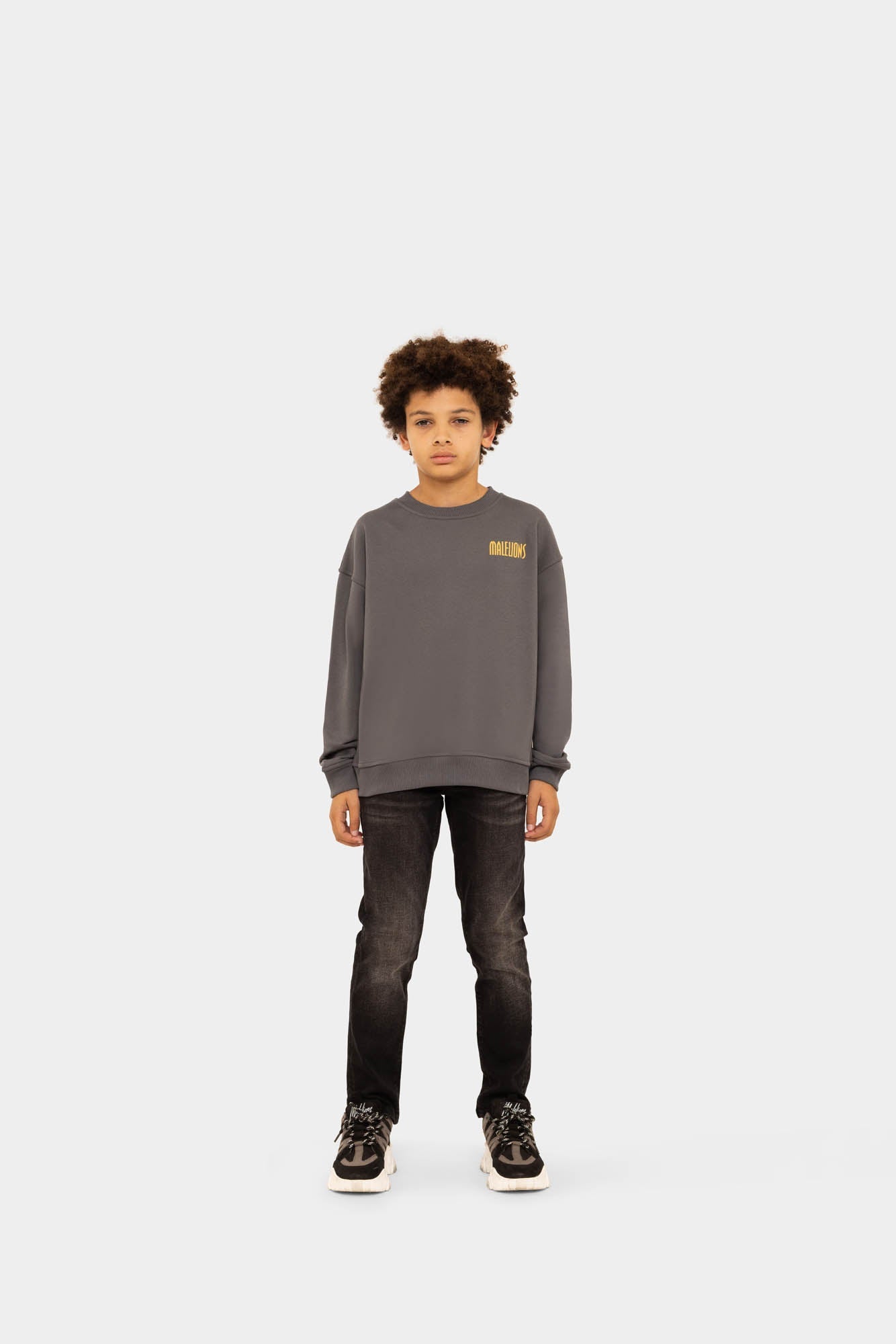 Malelions Junior Hollywood Map Sweater - Anthracite