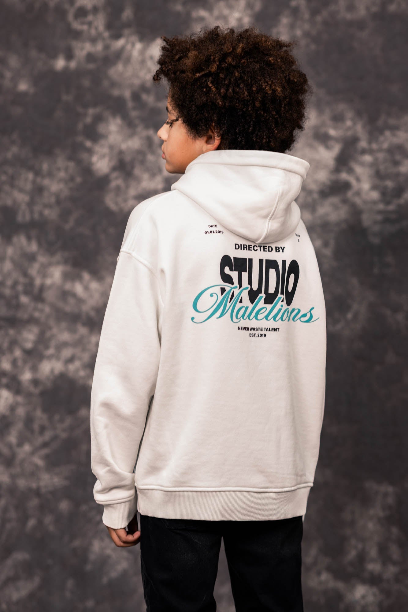 Malelions Junior Studio Hoodie - Off White