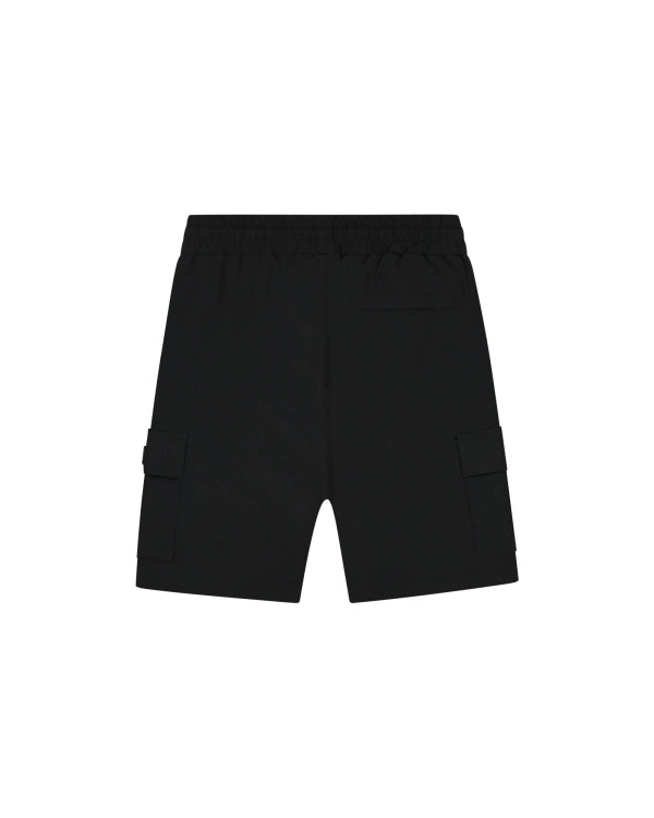 Malelions Men Capri Cargo Shorts- Black