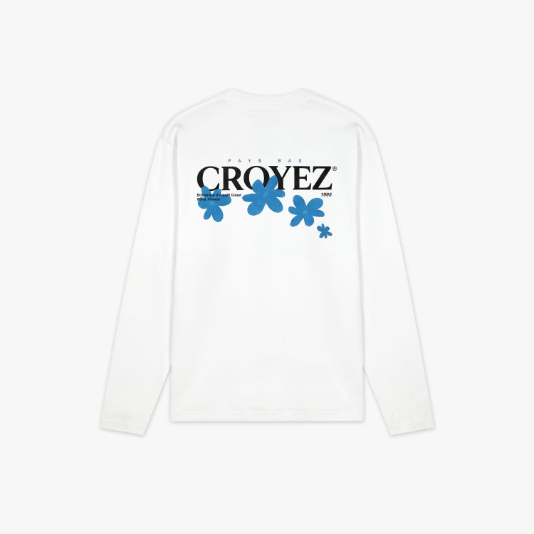 Croyez Botanique Longsleeve- White/Tiffany Blue
