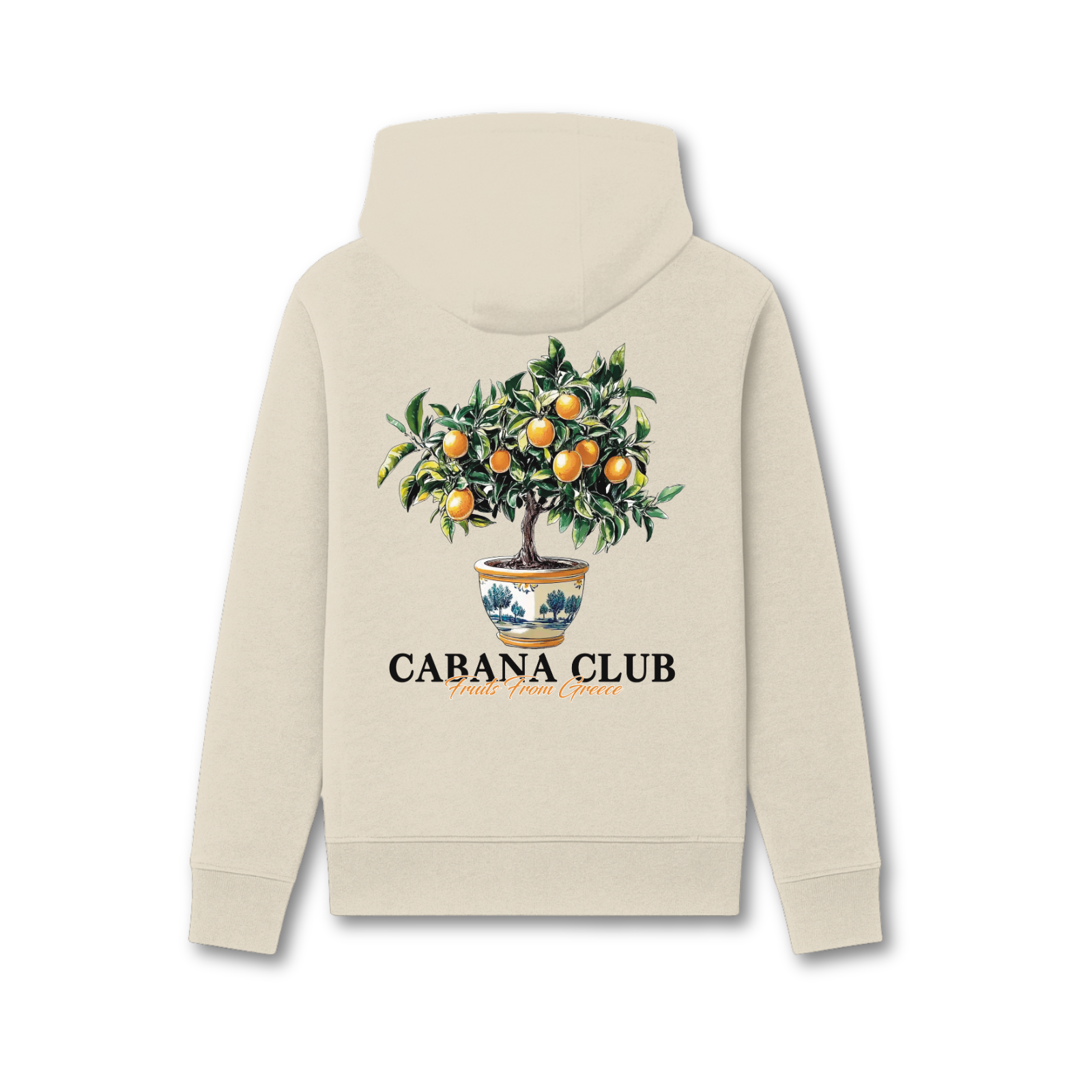 Cabana Club Citrus Hoodie Ecru