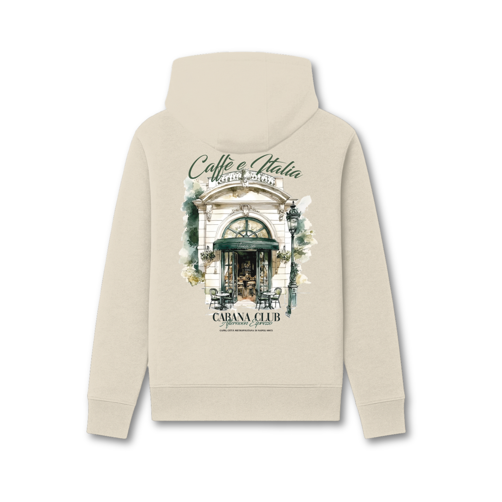 Cabana Club Cafe Italia Hoodie Ecru