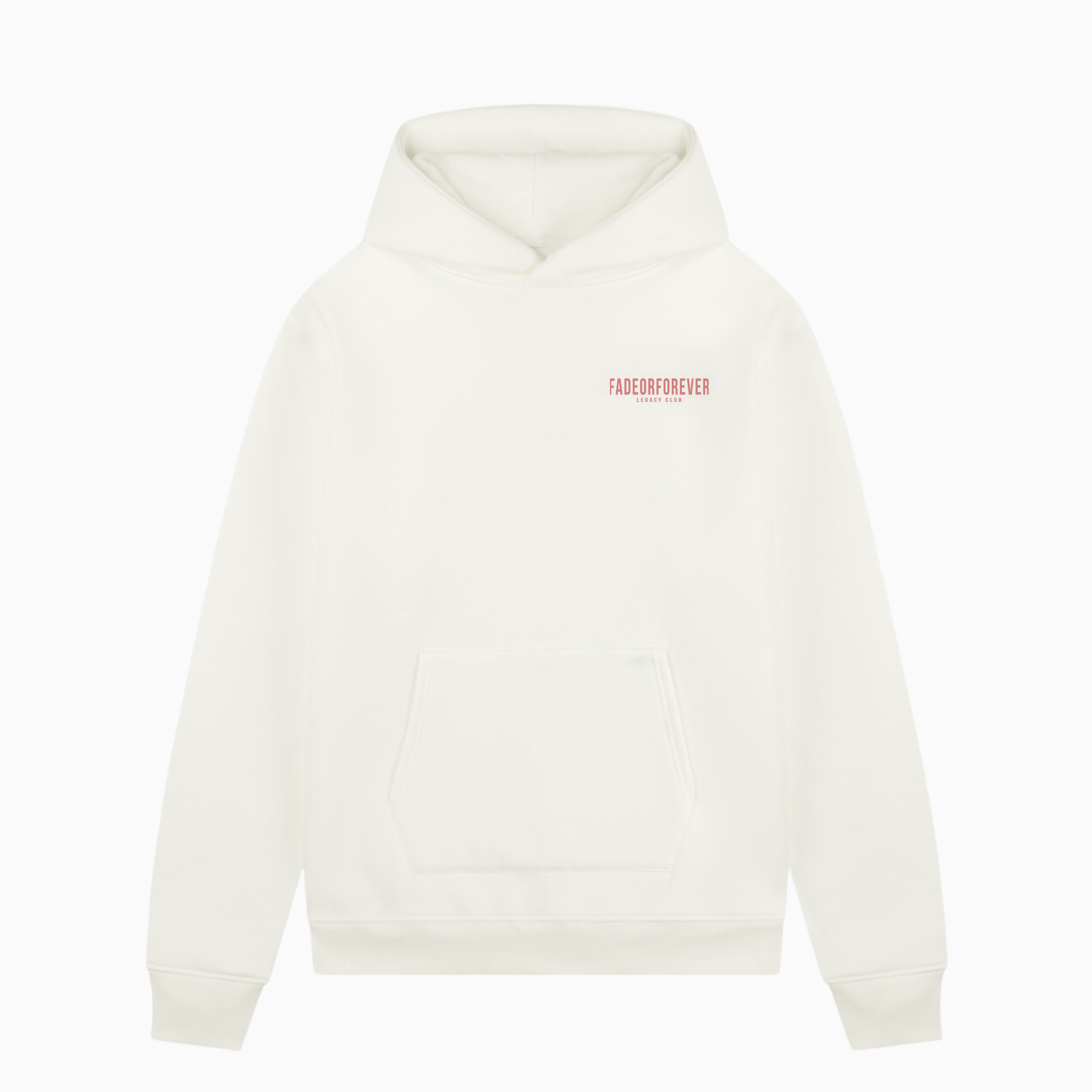 Fade Or Forever Legacy Hoodie- White/Pink