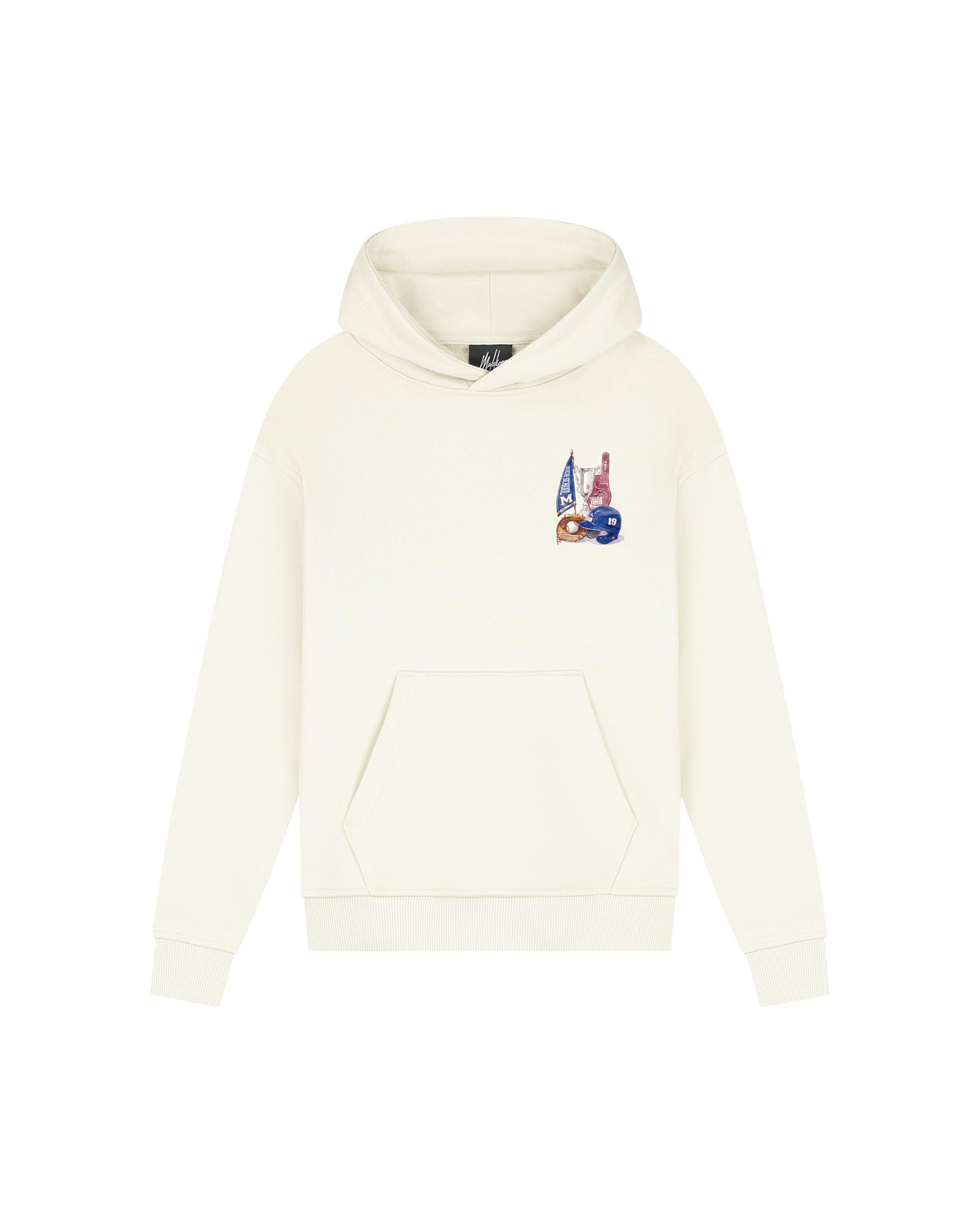 Malelions Junior Relaxed Champions Hoodie - Off White