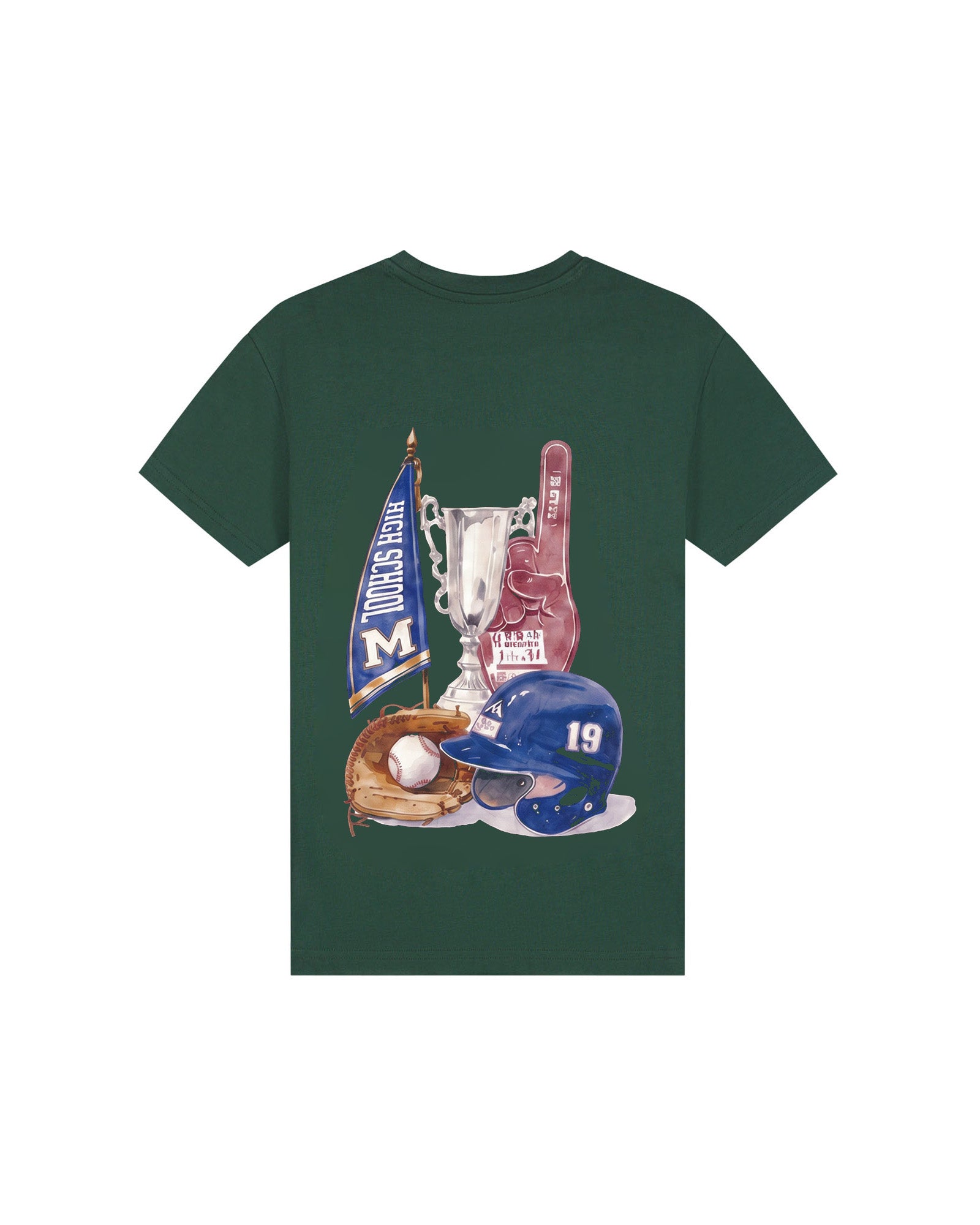 Malelions Junior Relaxed Champions T-shirt - Racing Green