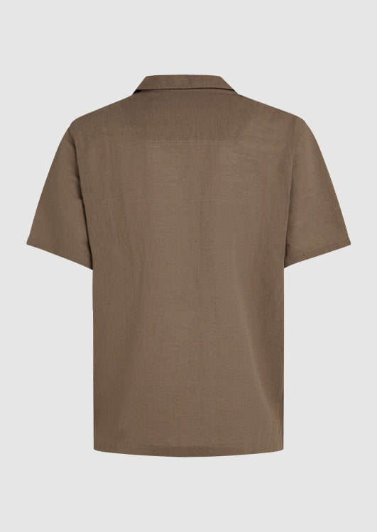 Circle Of Trust Alec SS Shirt- Chestnut Brown