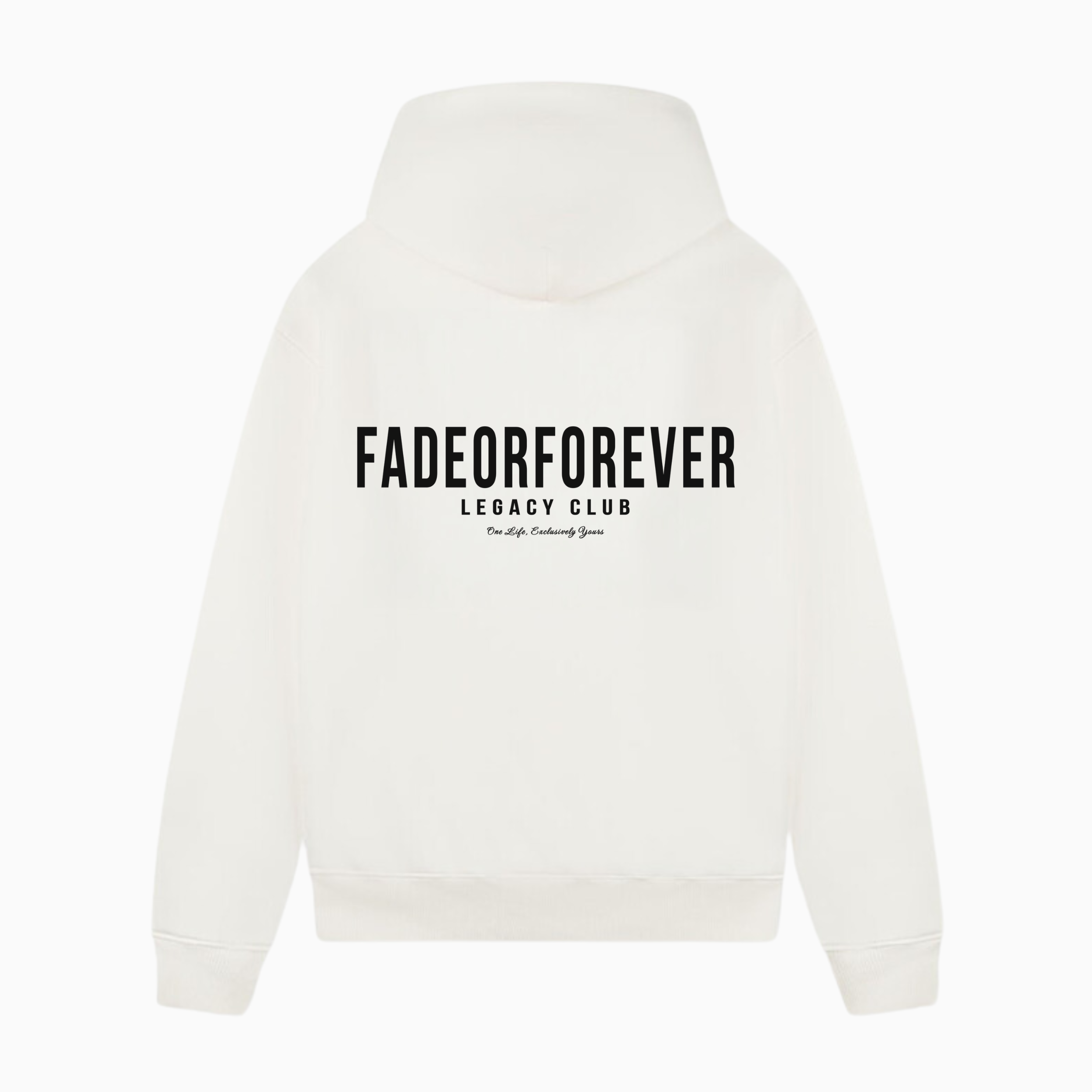 Fade Or Forever Legacy Hoodie- White/Black