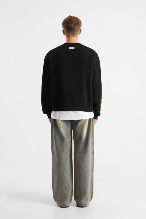 Don't Waste Culture Gravien Sweater- Black