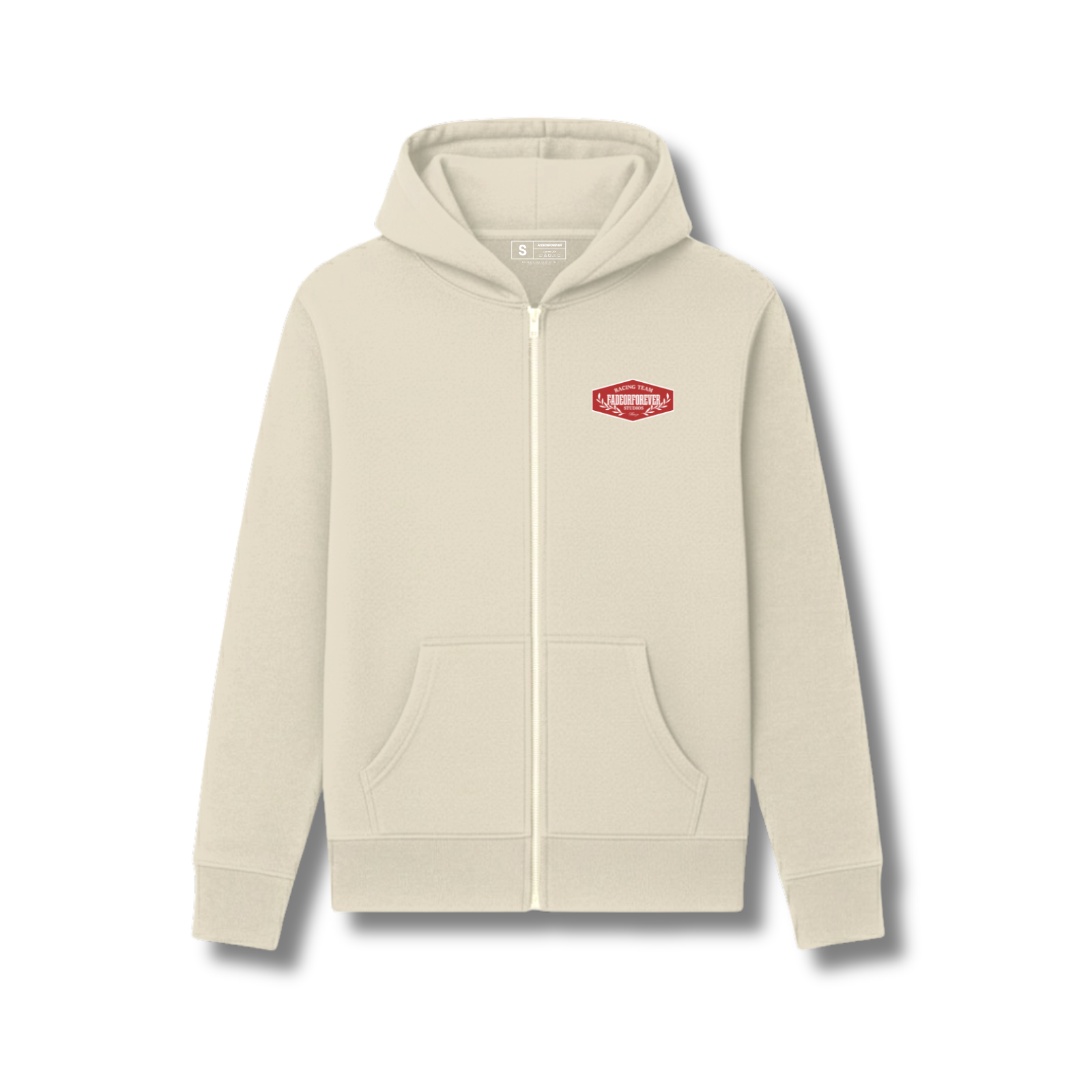 Fade Or Forever Monza Zipped Hoodie- Grey