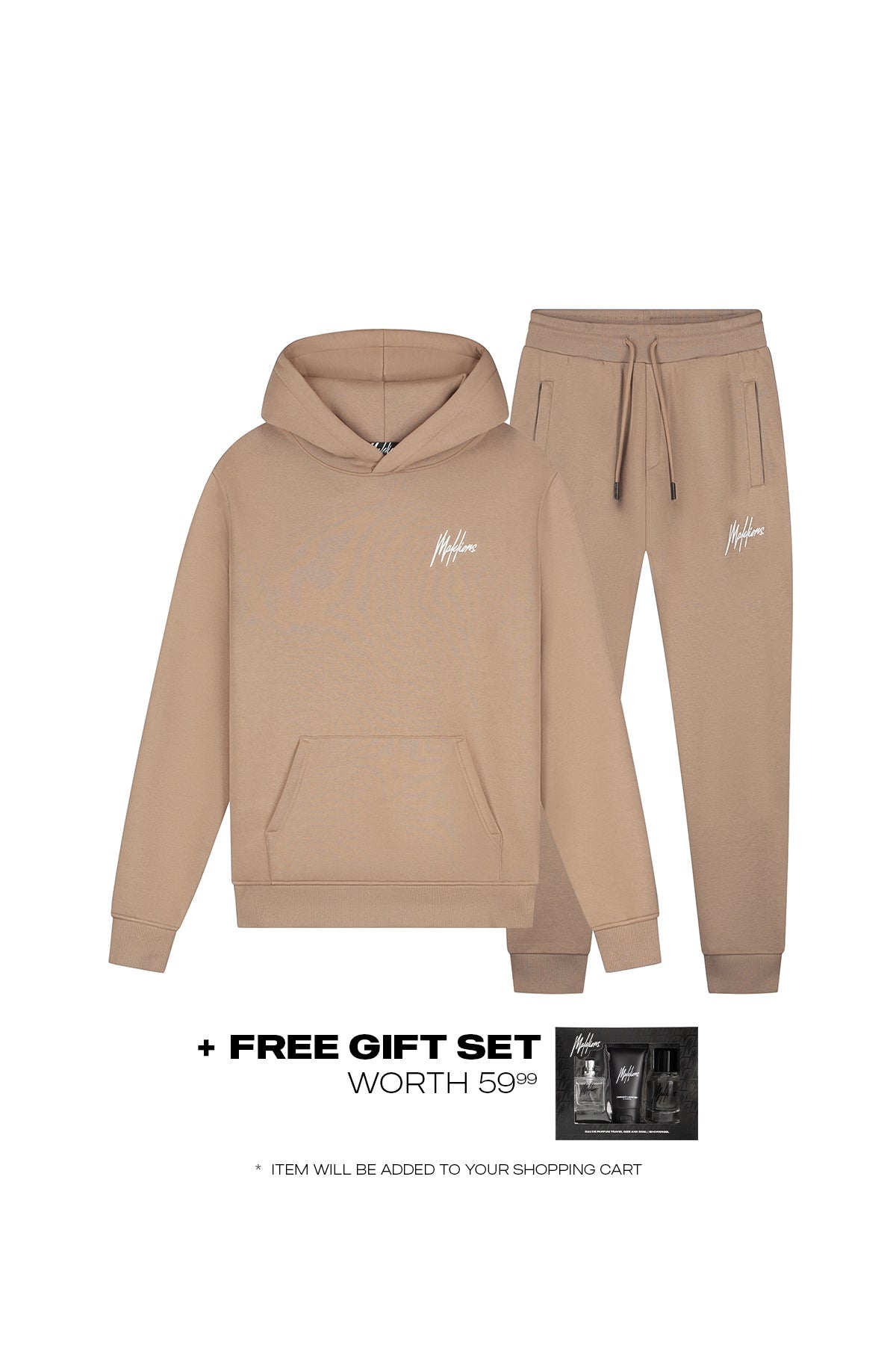 Malelions Men Signature Tracksuit- Khaki