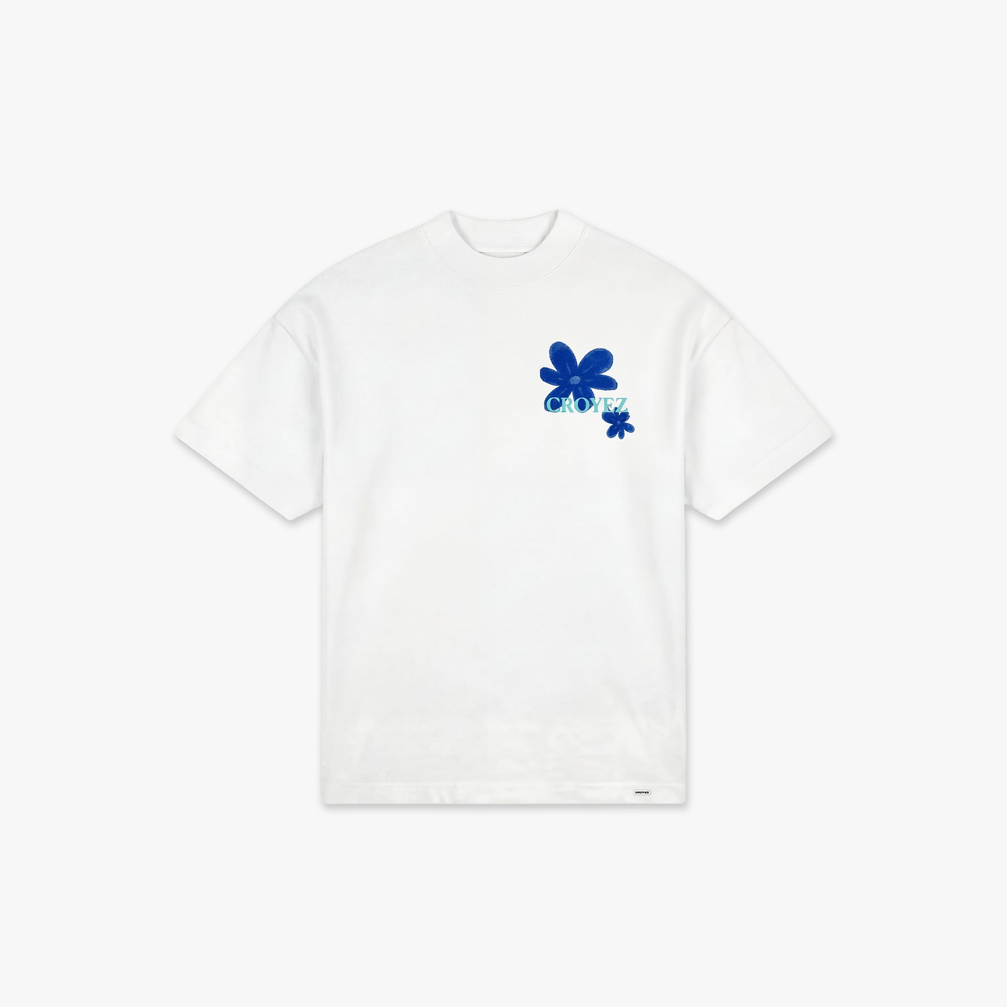 Croyez Botanique T-Shirt- White/Tiffany Blue