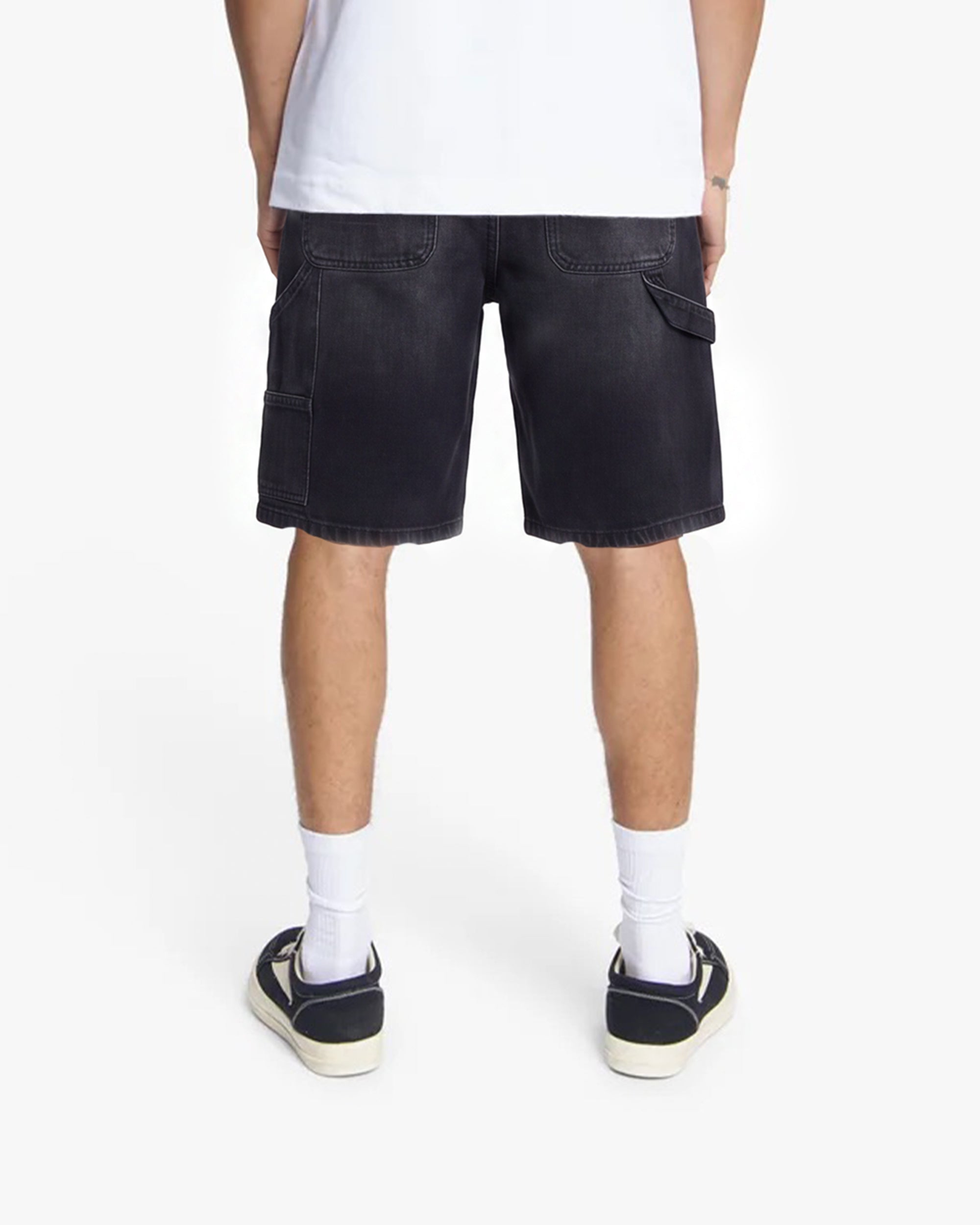 Croyez CD2 Carpenter Denim Shorts- Black