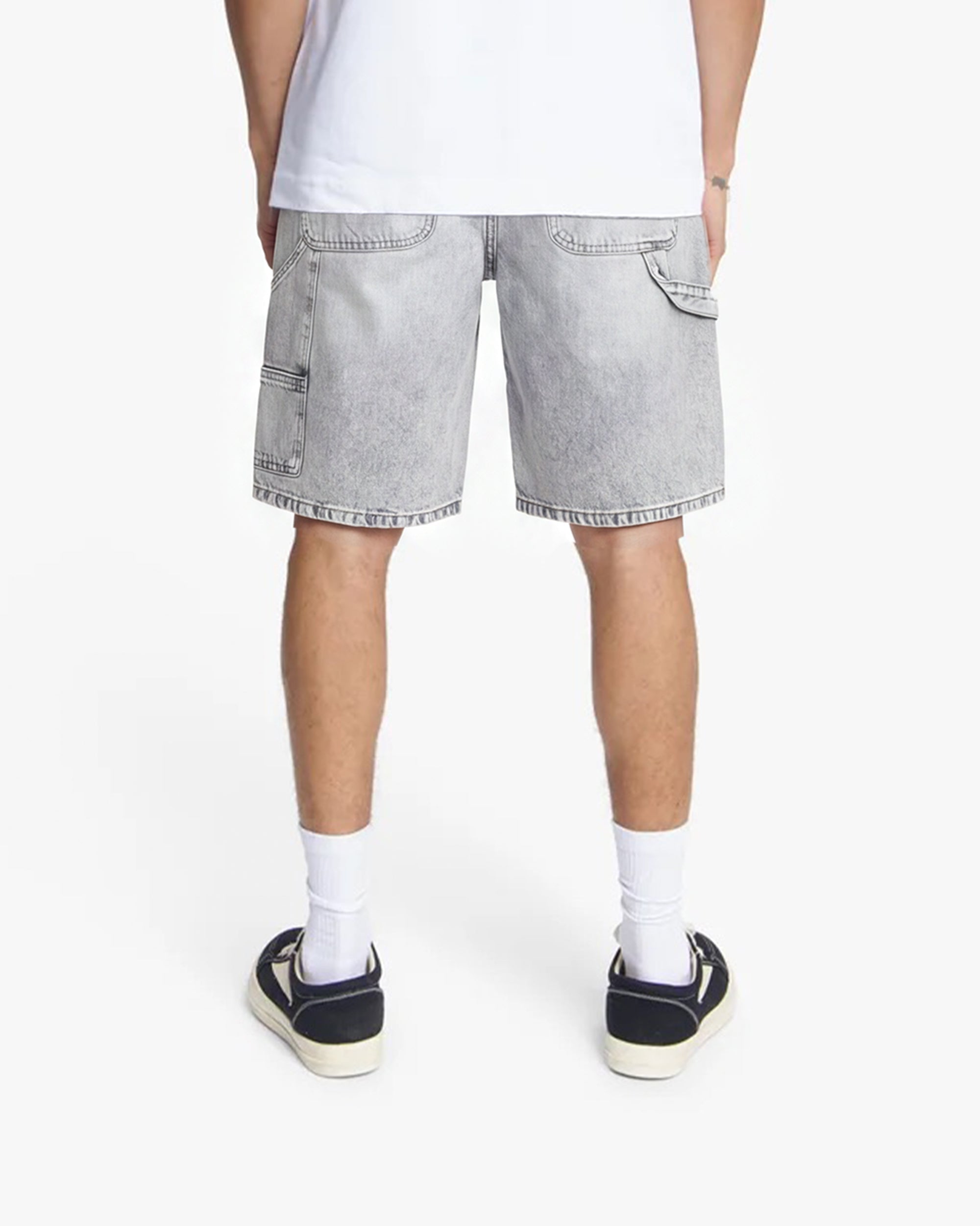 Croyez CD2 Carpenter Denim Shorts- Light Grey