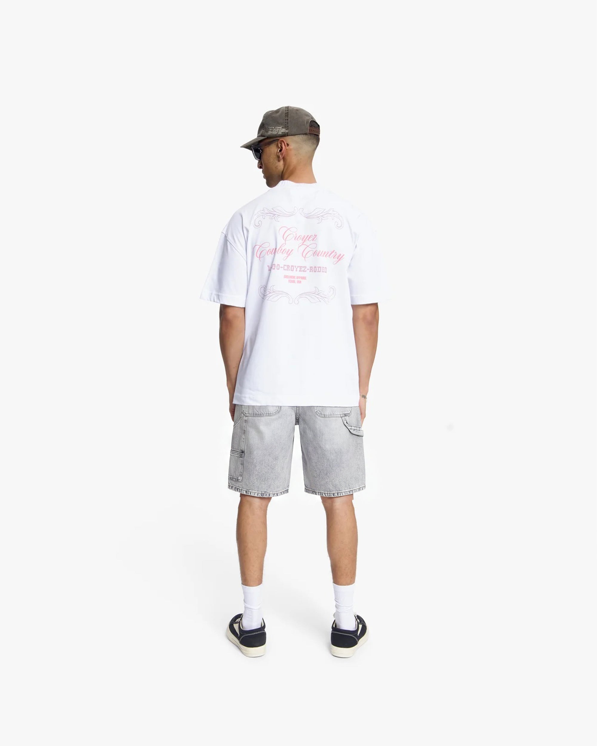Croyez CD2 Carpenter Denim Shorts- Light Grey