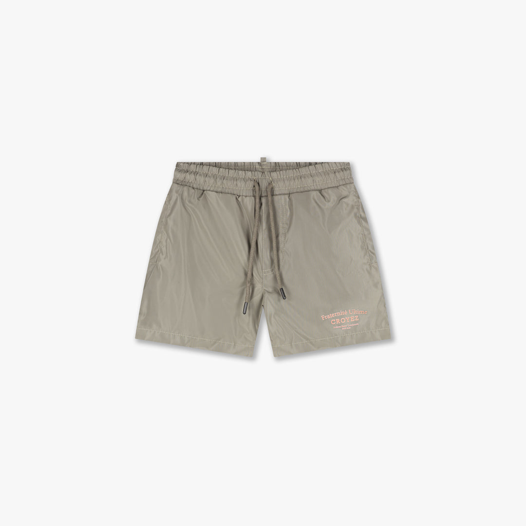 Croyez Mini Fraternité Swim Shorts- Stone/Peach