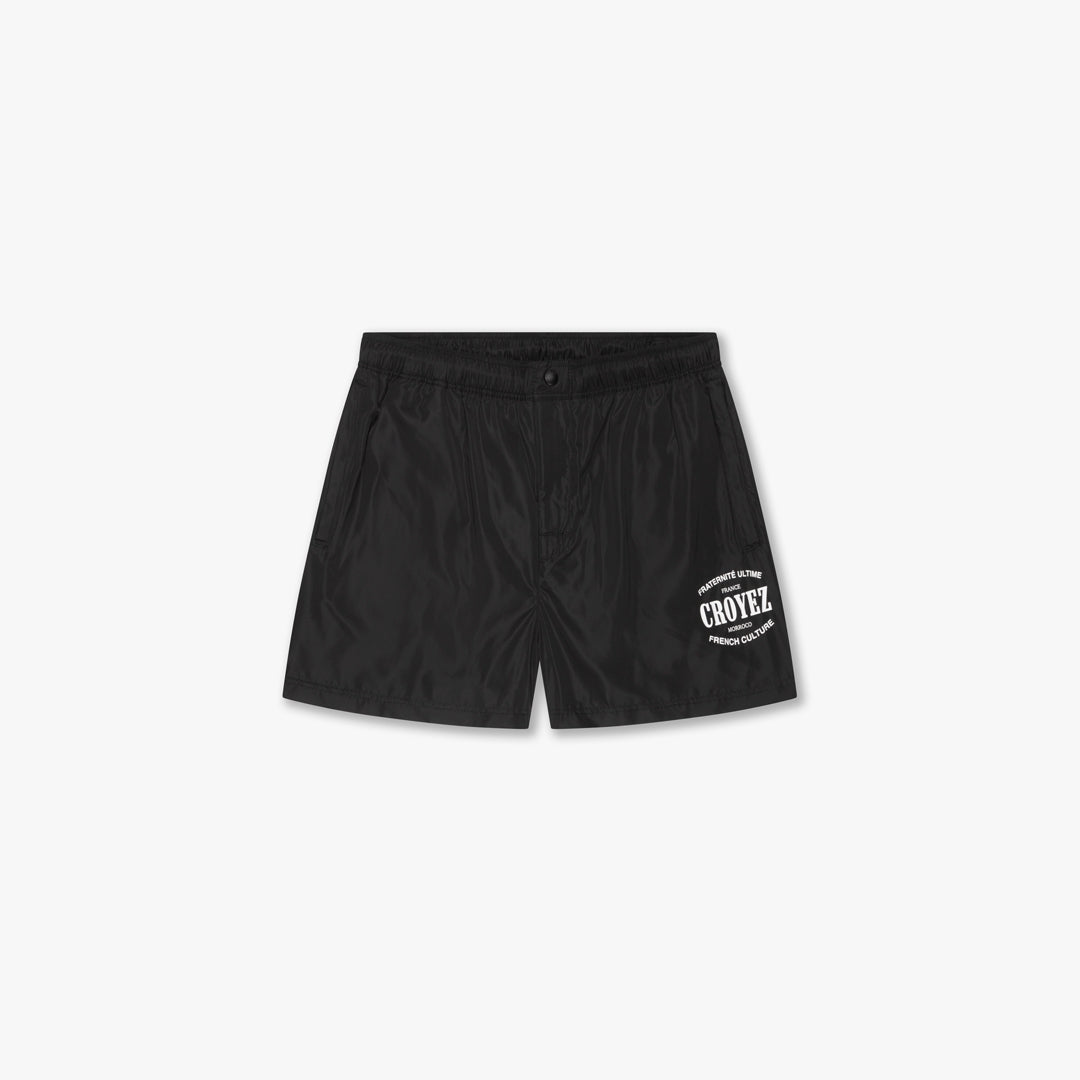 Croyez Stamp Swim Short- Black