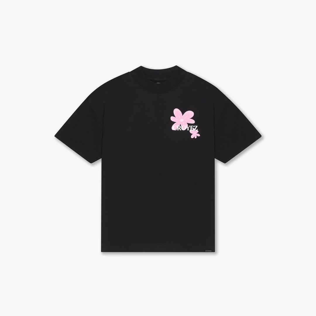 Croyez Botanique T-shirt- Black/Pink