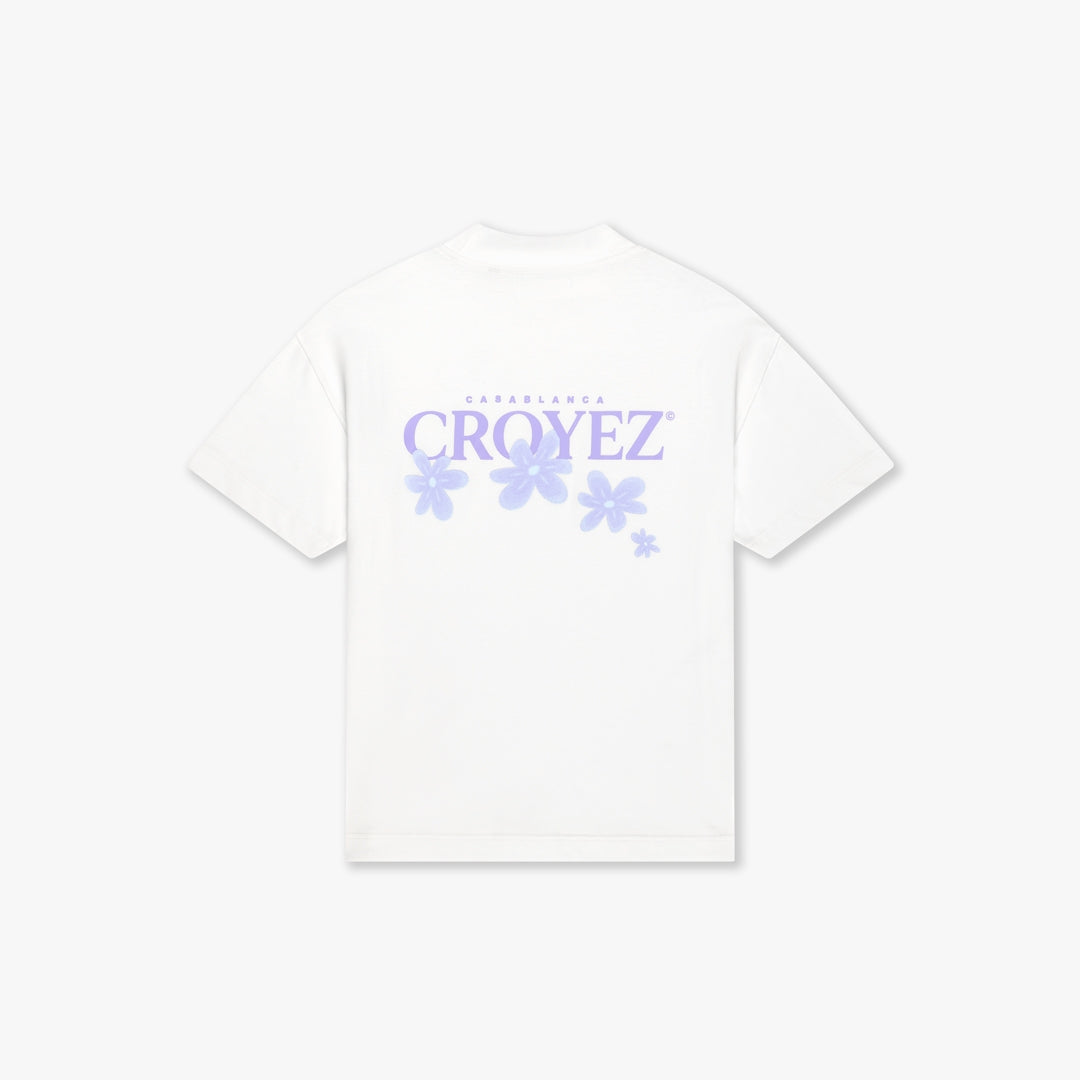 Croyez Botanique T-shirt- Off White/Lilac
