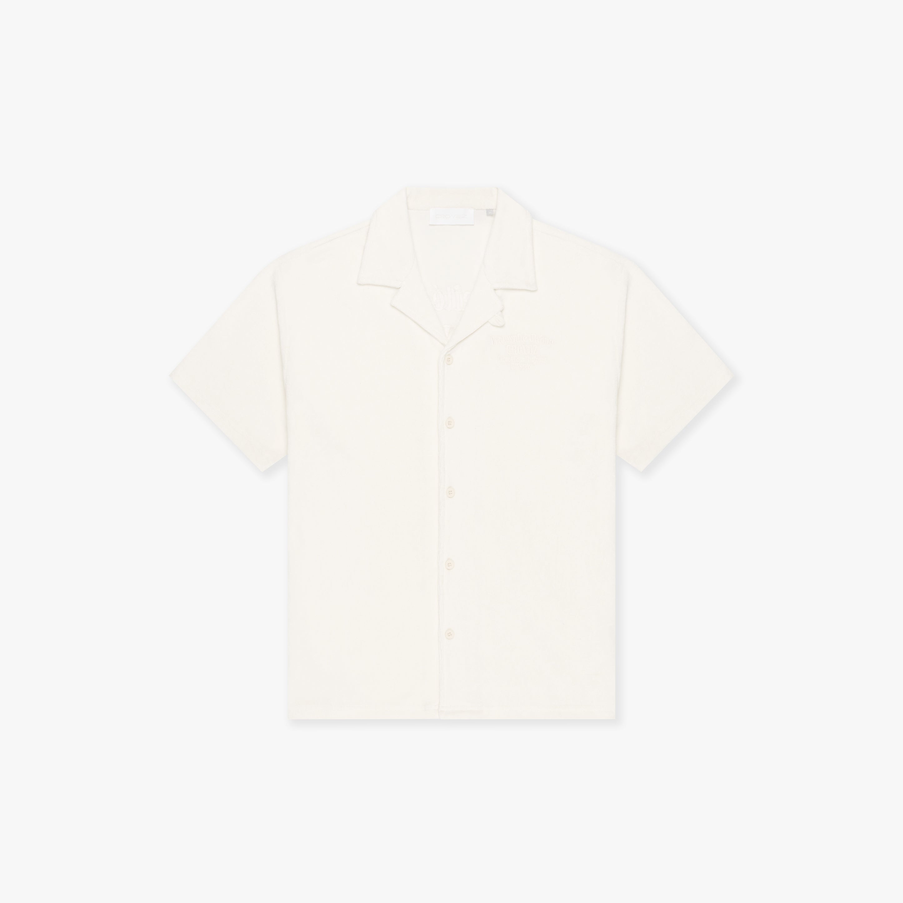 Croyez Fraternite Towelling Shirt- Off white