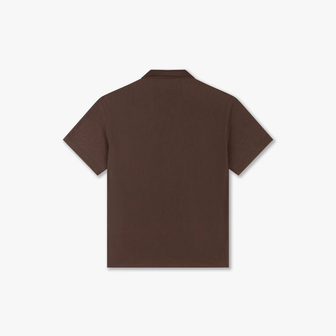 Croyez Ribbed Shirt- Brown