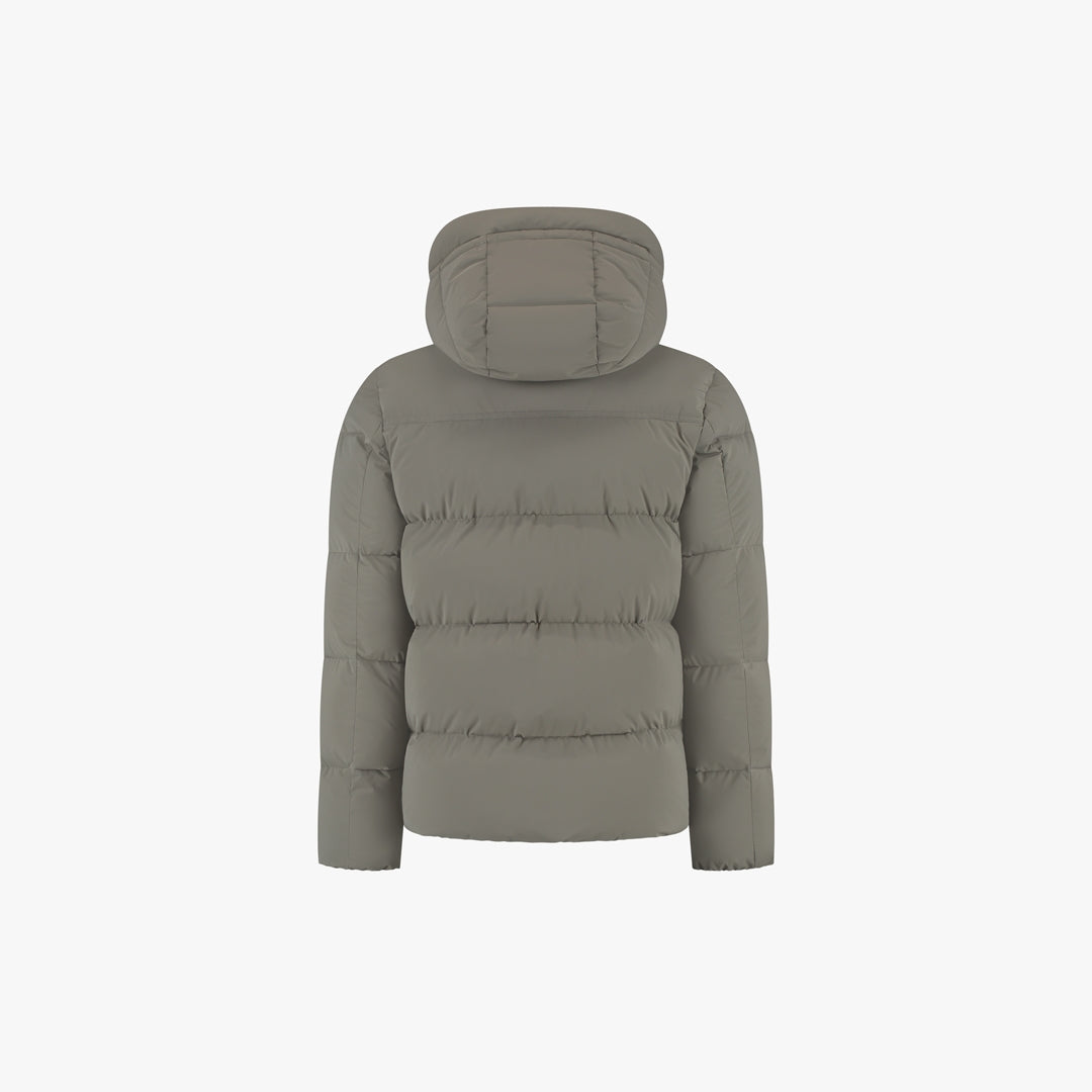 Croyez Down Puffer Jacket- Brown