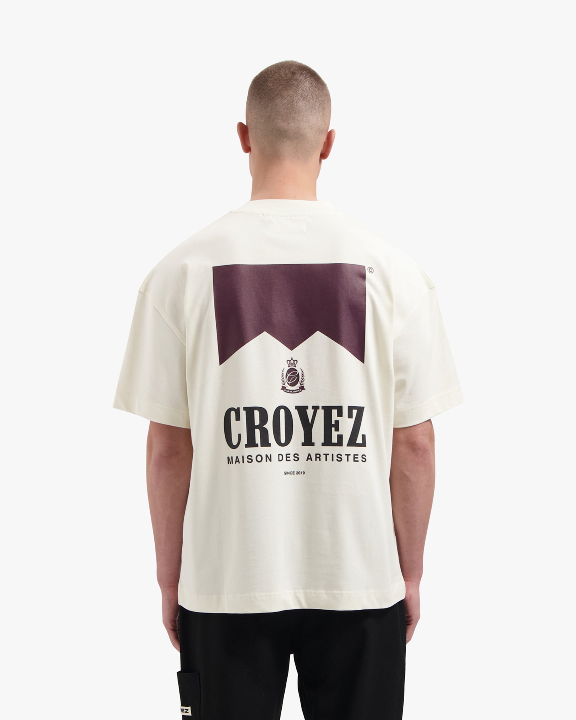 Croyez Maison Fumes T-shirt- Off-White