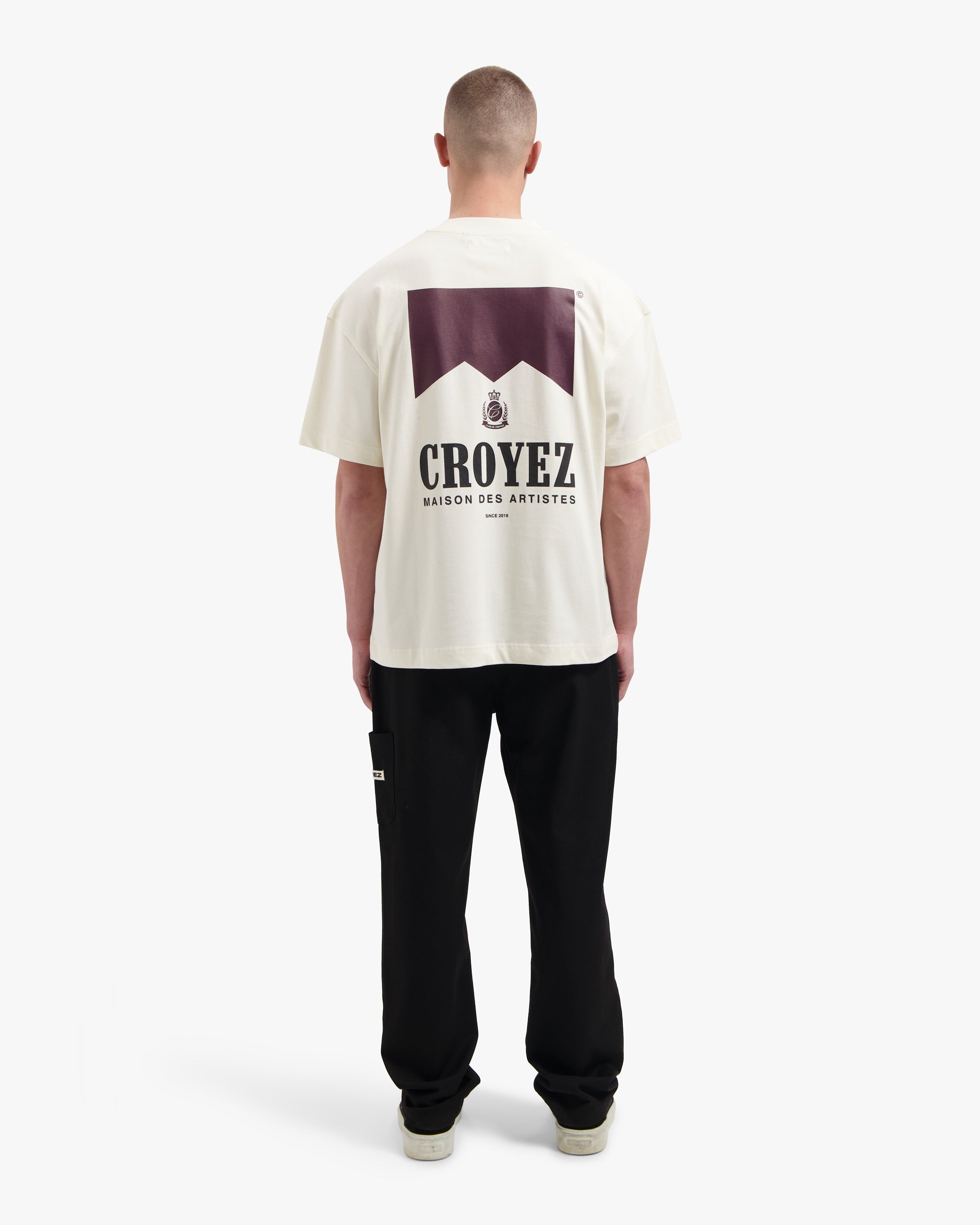 Croyez Maison Fumes T-shirt- Off-White