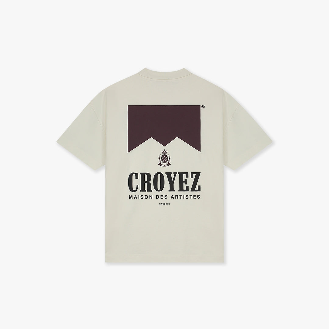 Croyez Maison Fumes T-shirt- Off-White