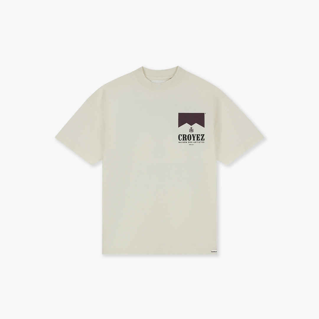 Croyez Maison Fumes T-shirt- Off-White