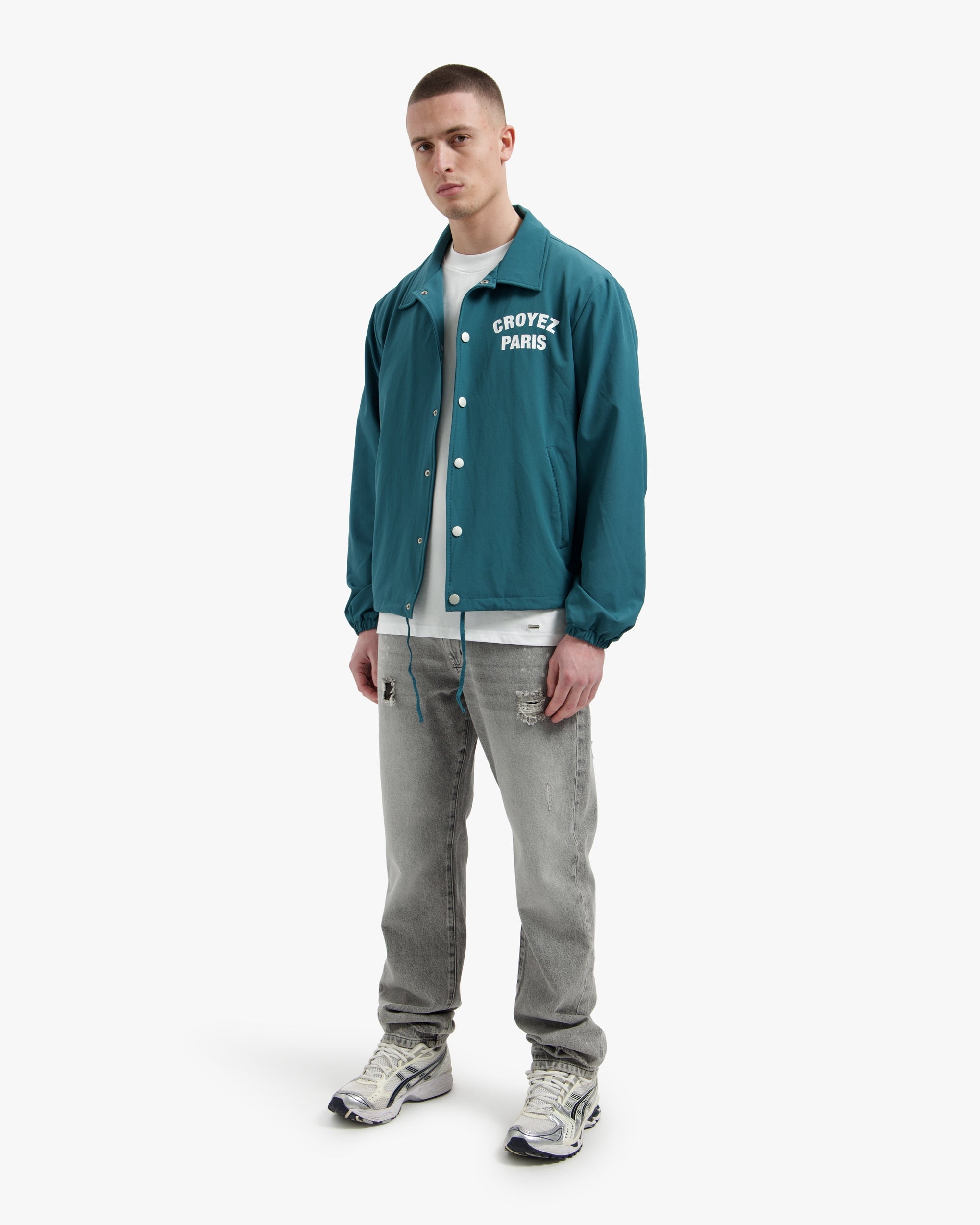 Croyez Paris Coach Jacket- Dark Teal