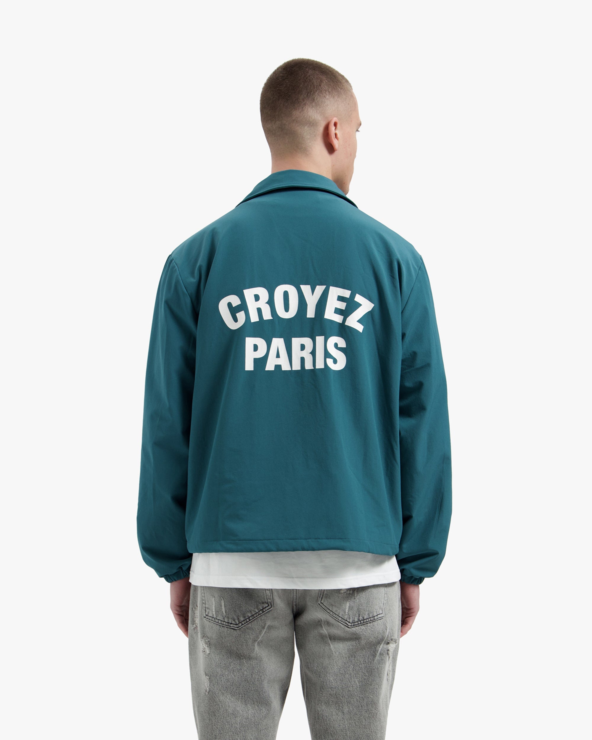Croyez Paris Coach Jacket- Dark Teal