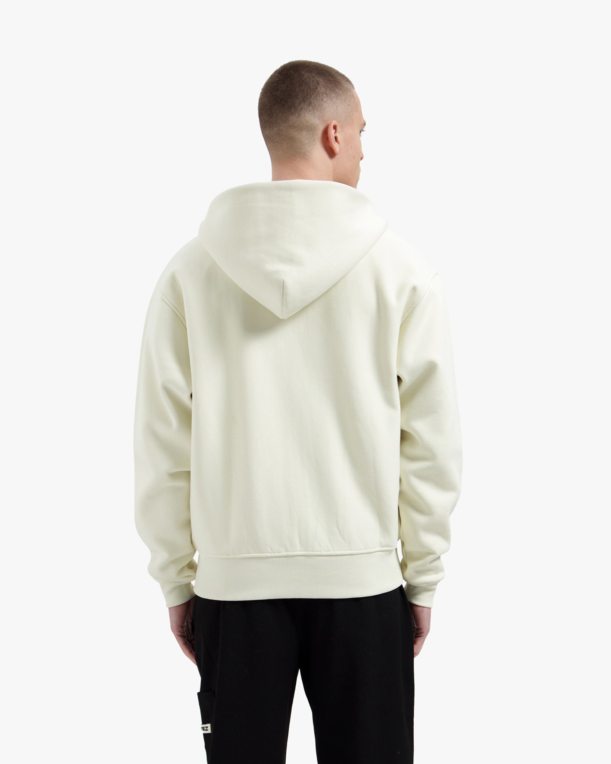 Croyez Art Gallery Zip Hoodie- Off-White