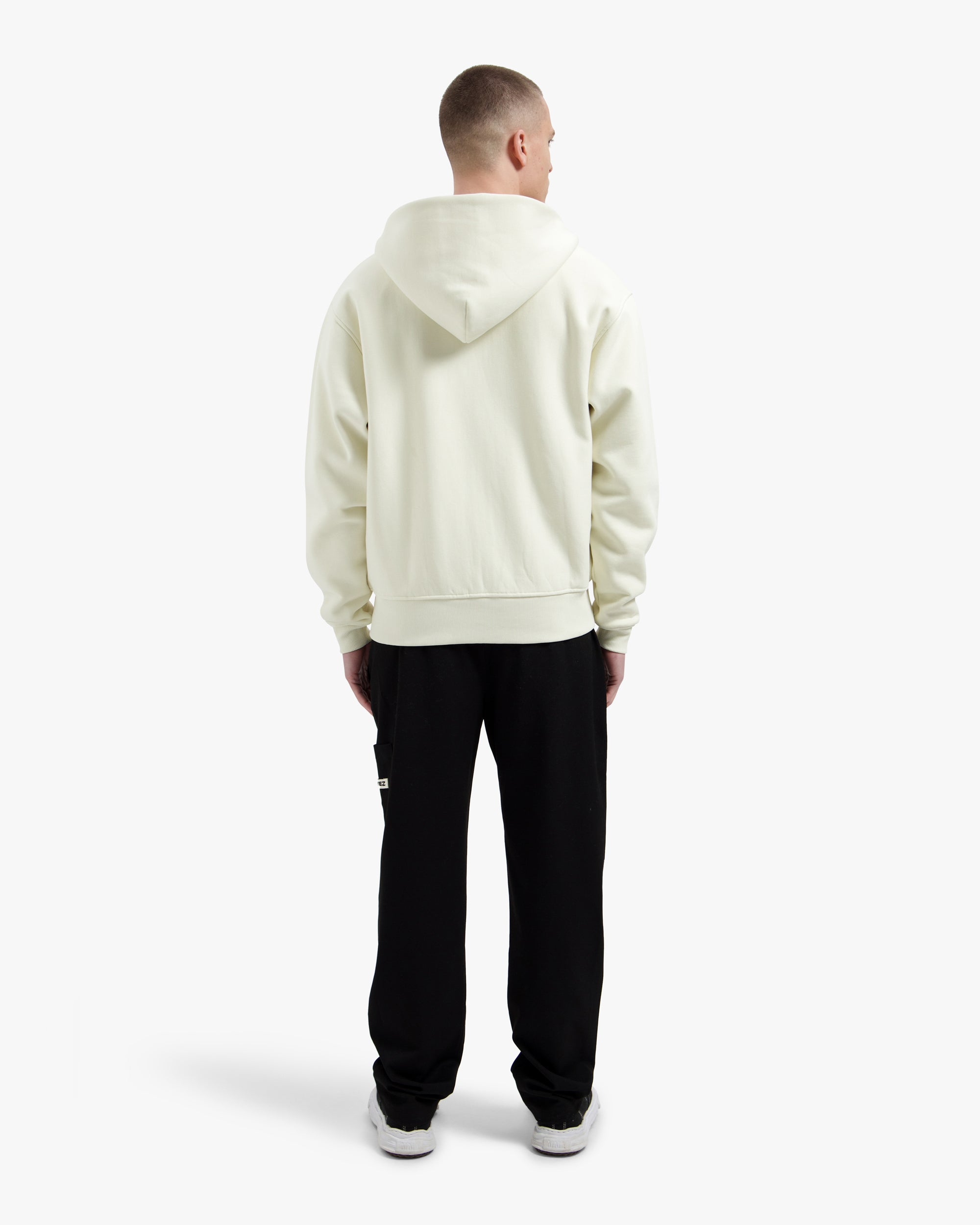 Croyez Art Gallery Zip Hoodie- Off-White