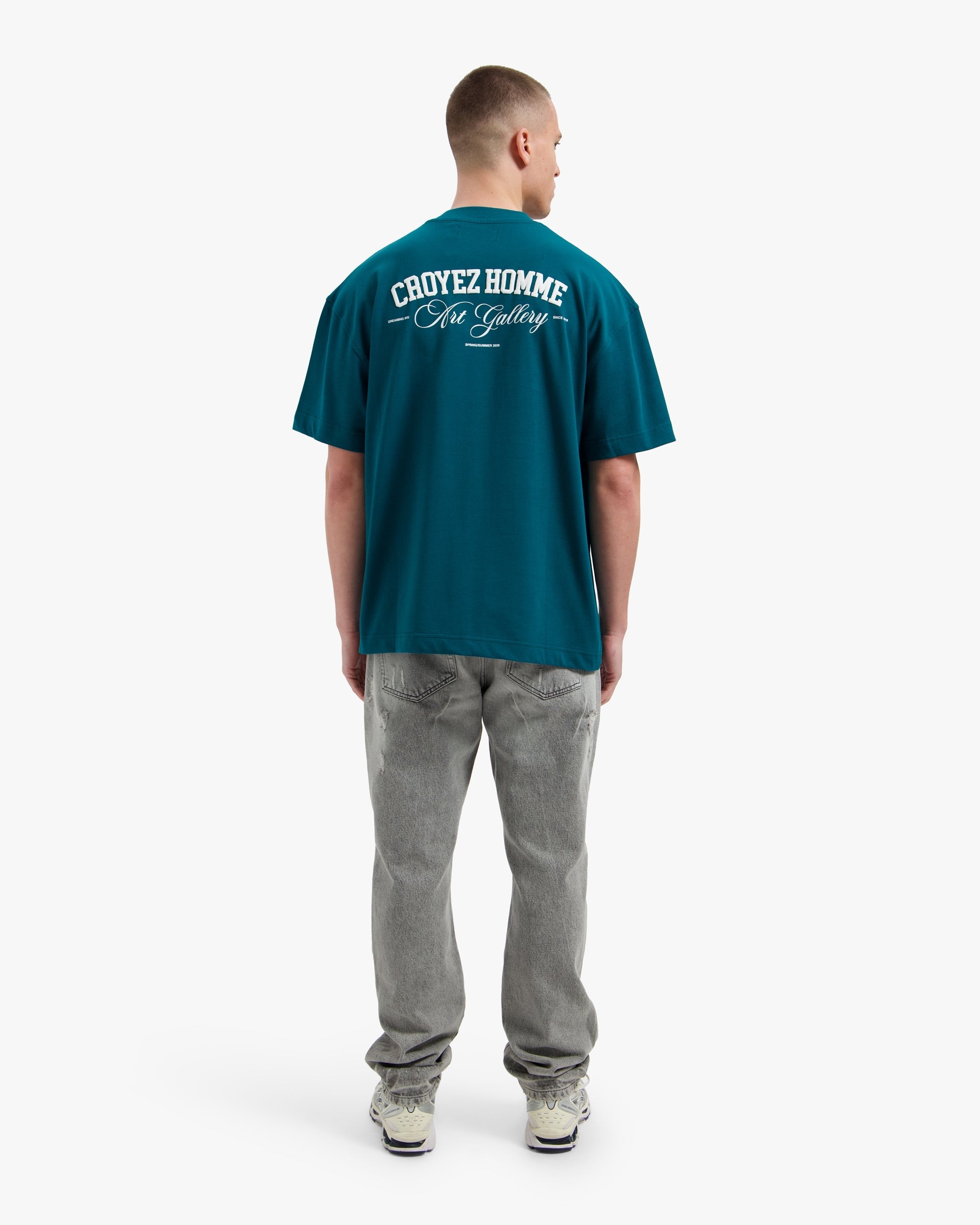 Croyez Art Gallery T-Shirt- Dark Teal