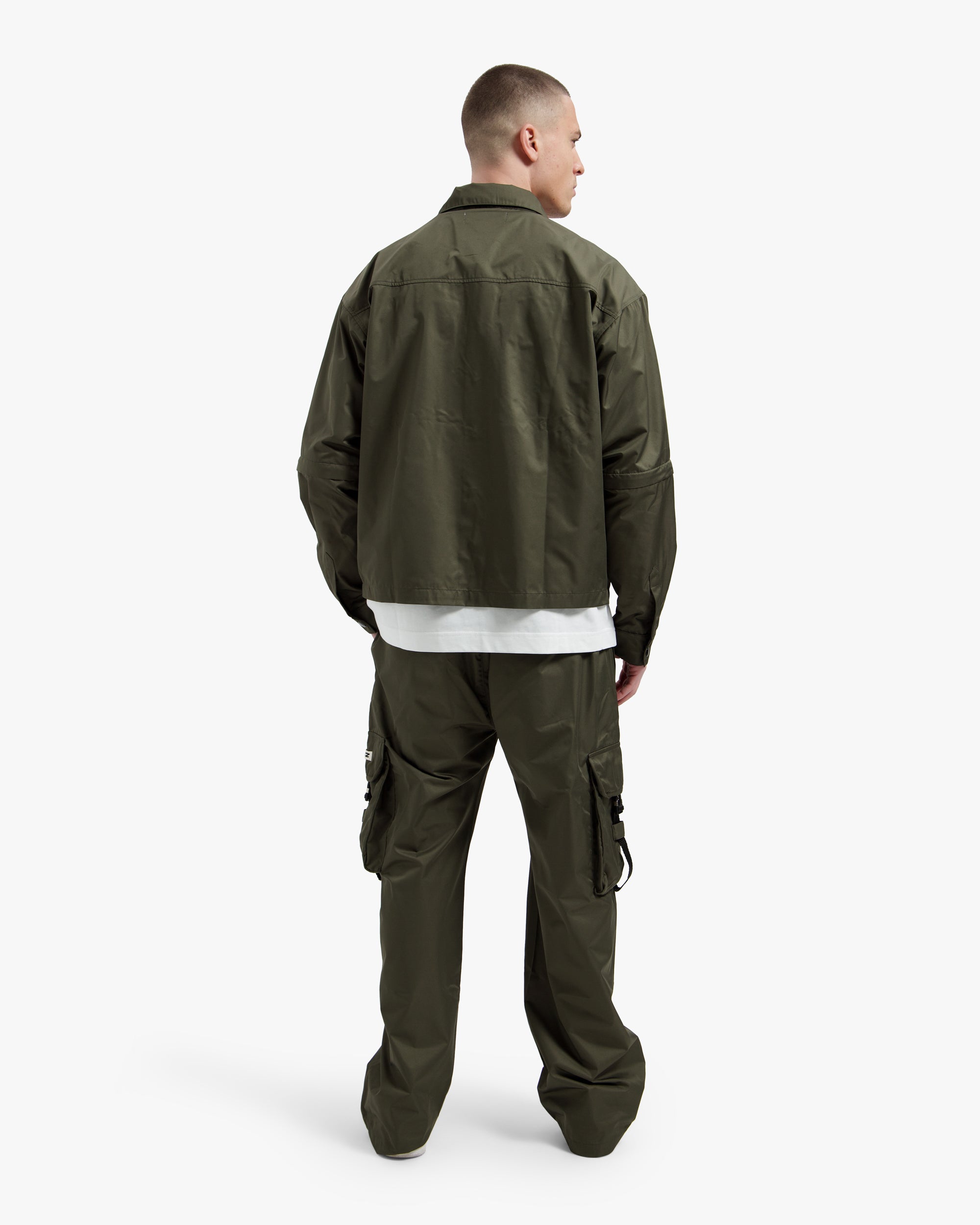 Croyez Etiquette Nylon Jacket- Dusty Olive