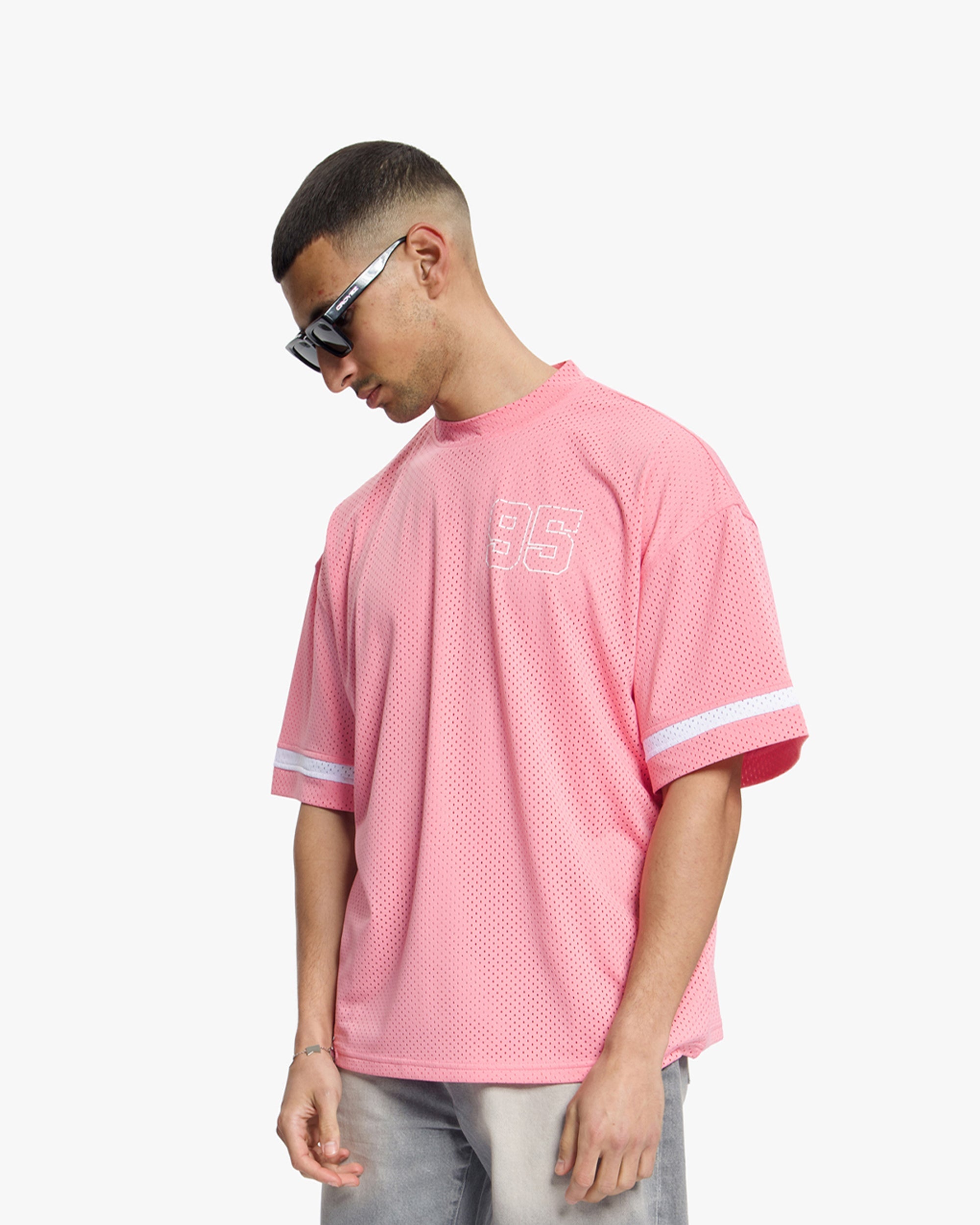 Croyez Mesh Jersey- Pink