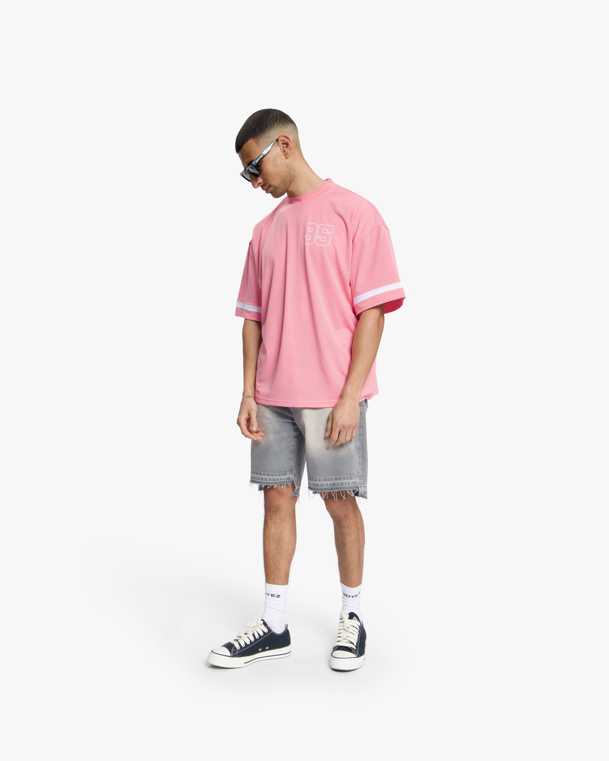 Croyez Mesh Jersey- Pink
