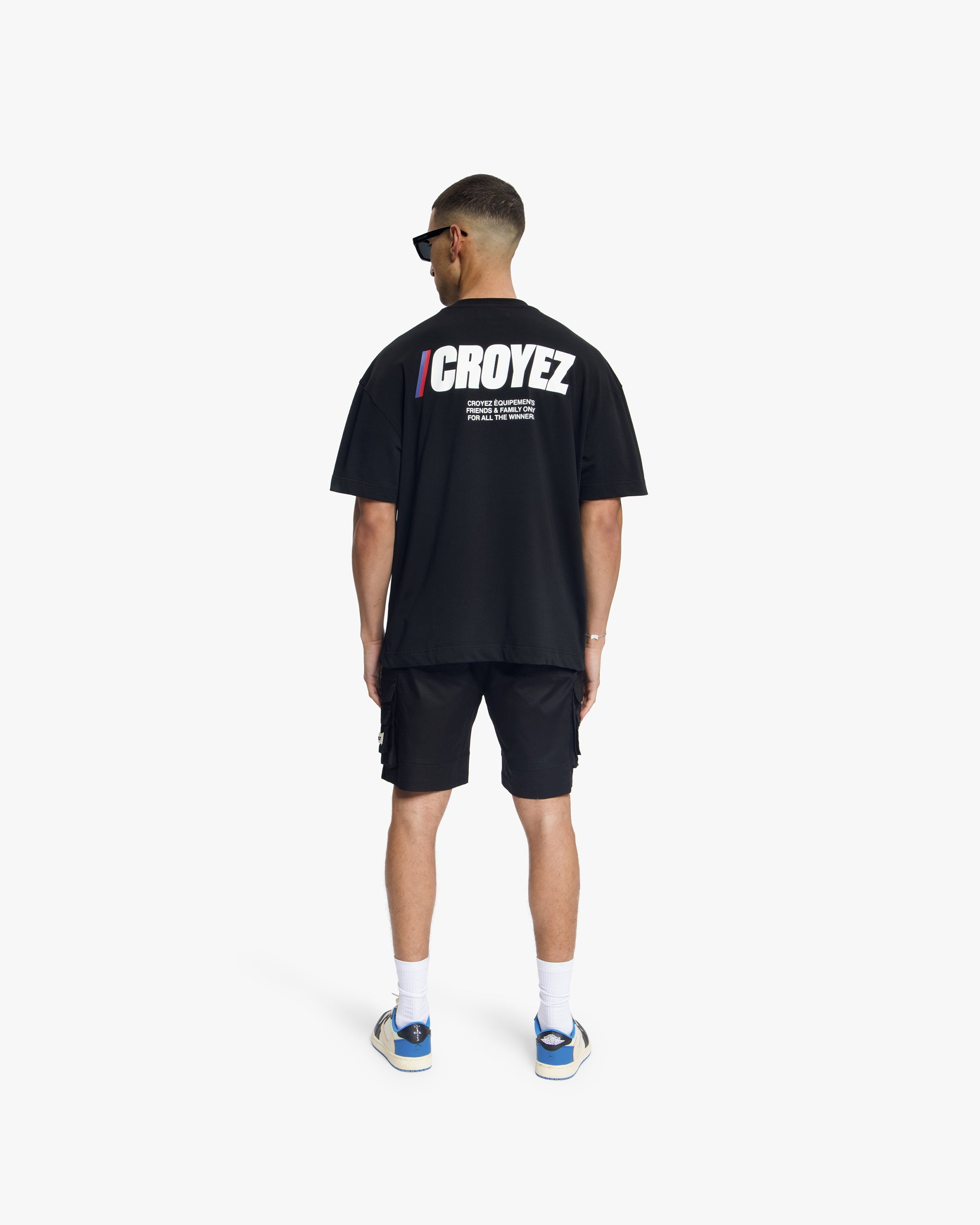 Croyez Classic Cargo Shorts- Black