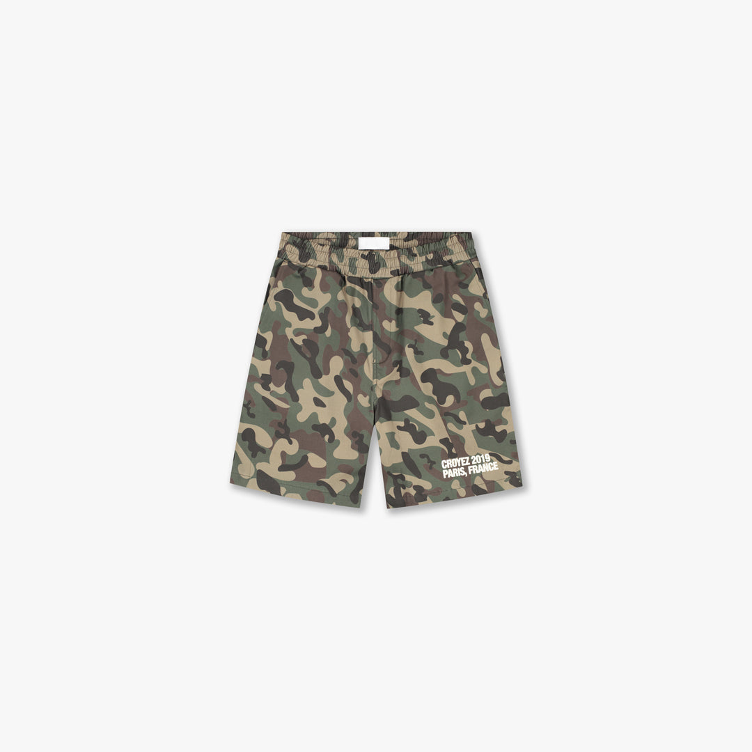 Croyez Relaxed Camo Shorts- Camo
